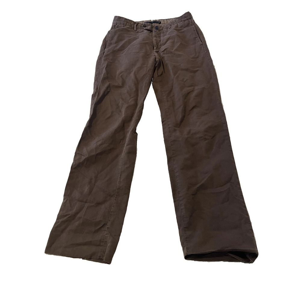 Incotex Slowear 32 Cotton Linen Chinolino Pants 32x33 Brown